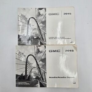 2015 GMC Acadia / Acadia Denali Owner's Manual & Warranty Booklet Set OEM